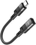 hoco. U107 - Type-C (USB-C) / Lightning adapter, fekete, 10 cm