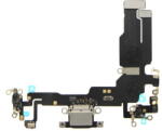  20515 Apple iPhone 15 töltőcsatlakozó port panel fekete (20515)