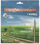 LYRA Színes ceruza LYRA Graduate hatszögletű 24 darabos (2871241) - tonerpiac