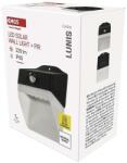 EMOS LED SOLAR lámpatest LUNIS PIR, 200lm IP65 természetes fehér (ZG151S) - dellaprint