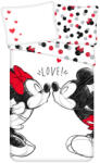 Jerry Fabrics Gyerek ágynemű Mickey és Minnie "Love" 140x200 cm + 70x90 cm