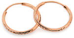 Heratis Forever Karika fülbevaló kovácsolt mintával 2cm, 9K rosé arany IZ6567RMHR