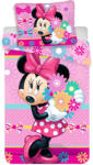  Lenjerie de pat pentru copii Minnie "Bows and Flowers" 140x200 cm + 70x90 cm Lenjerii de pat bebelusi‎, patura bebelusi