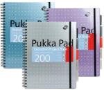 Pukka Pad Spirálfüzet, A4+, vonalas, 100 lap, PUKKA PAD "Metallic Project Book", vegyes szín (PUP6970) - fiorex
