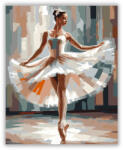  Balerina Piruett Közben - számfestő készlet