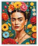  Frida Kahlo Virágokkal - számfestő készlet