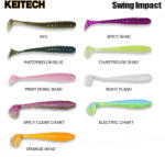  Keitech Swing Impact 2, 5" Chartreuse Shad (sw25484t)