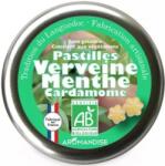 Aromandise Bomboane artizanale cu verbina, menta si cardamon bio 45g Aromandise