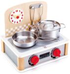 Hape Set de joaca din lemn Hape - Mini aragaz si ustensile (E3151A) Bucatarie copii