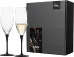 Eisch KAYA BLACK 2 db pezsgőspohár díszdobozban 2, 78dl 235 mm (77350072)