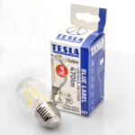 TESLA - LED minigömb FILAMENT RETRO izzó, E27, 4W, 230V, 470lm, 2700K, 360°, clear