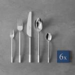 Villeroy & Boch Ella Satin nemesacél evőeszközkészlet, 6 személyes, 30 darabos (1263539050)