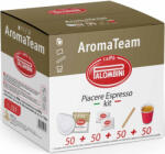 Caffè Palombini all’Eur Aroma Team Piacere Espresso Kit pohárral 50 darabos