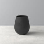 Villeroy & Boch Manufacture Collier noir fekete váza Carre No. 2 12, 5x12, 5x14cm (1016825514)