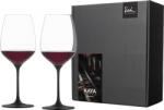 Eisch KAYA BLACK 2 db vörösboros pohár díszdobozban 6dl 238 mm (77350019)