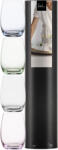 Eisch LIGHT 4 db pohár mályva, szürke, zöld, kék díszhengerben 3, 4dl 105 mm (78550098)