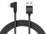 Delight 55444M-BK Micro USB Adat- és Töltőkábel, 2 m, Fekete