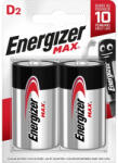 Energizer Baterie alcalină D MAX Energizer LR20 1.5V (blister de 2 bucăți) Baterii de unica folosinta