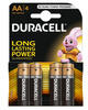Duracell Elem ceruza R6, AA 1, 5V bliszteres Duracell Basic 4 db/bliszter (MN1500 B4 ceruza)