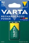 VARTA Tölthető elem, 9V, 1x200 mAh, előtöltött, VARTA "Power (VAKU10) - kecskemetirodaszer