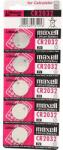 Maxell Set 5 Baterii Maxell 18742 Tip Buton CR2032 Li 3V (18742) Baterii de unica folosinta