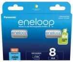Panasonic Panasonic Eneloop BK-3MCDE/8BE AA 2000mAh ceruza akku 8db/csomag (BK3MCDE-8BE) - bevachip