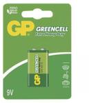 GP Batteries Cink-klorid akkumulátor, 9V (6F22), 9V (6F22), 9V, GP, buborékcsomagolás, 1 db, Greencell