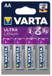 VARTA Elem, AA ceruza, 4 db, lítium, Ultra Lithium (6106301404)