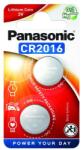 Panasonic CR2016 3V lítium gombelem 2db/csomag (CR-2016EL/2B) - lenser