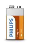 Philips 6F22L1B/10 LongLife 6F22, 9V elem (6F22L1B/10)