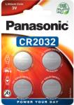 Panasonic CR2032 3V lítium gombelem 4db/csomag (CR-2032EL/4B) - lenser