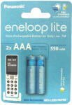 Panasonic Eneloop Lite NiMH akkumulátor DECT HR03 (AAA) 550mAh 2db/bliszter (BK-4LCCE/2CP)