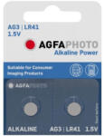 AgfaPhoto Alkáli gombelem AG3 LR41, 2 db (APAG3B10)