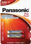 Panasonic LR03PPG/2BP 1, 5V AAA/mikro tartós alkáli elem 2 db/csomag (LR03PPG/2BP) - lenser