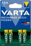 VARTA Tölthető elem, AAA mikro, 4x800 mAh, előtöltött, VARTA "Power (VAKU04) - primatinta