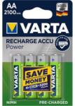 VARTA Tölthető elem, AA ceruza, 4x2100 mAh, előtöltött, VARTA "Power (vaku02) - irodaszer