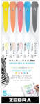 Zebra Mildliner Brush Friendly 5db-os kettős végű ecset marker (79505) - haztartasibolt