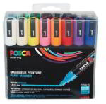uni PC-5M 1.8-2.5mm Jelölő Marker Készlet - Vegyes Színek 16 db / Csomag