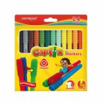 Keyroad Rostirón, filctoll készlet összekapcsolható fejekkel 24 db/bliszter Keyroad Capfix vegyes színek (KR971770) - web24