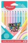 Maped Color'Peps Pastel Filctoll Készlet - 2, 8 mm, Kimosható, 10 Különböző Pasztell Szín (845469)
