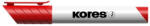 Kores Tábla- és flipchart marker, 1-3 mm, kúpos, KORES "K-Marker", piros (IK20837) - fapadospatron
