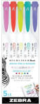 Zebra Mildliner Brush Refresh 5db-os kettős végű ecset marker (79405) - haztartasibolt