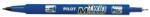 Pilot Alkoholos marker, 0, 8/2 mm, kétvégű, PILOT "Twin", kék (ptwk) - irodaszer