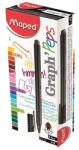 Maped Graph Peps tűfilc fekete, háromszög test, vízbázisú 0, 4mm
