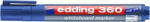 edding Tábla- és flipchart marker, 1, 5-3 mm, kúpos, EDDING "360", kék (TED36031) - fapadospatron