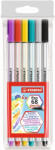 STABILO Pen 68 brush 6db-os vegyes színű ecsetfilc (568/06-11) - haztartasibolt