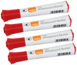 Nobo Táblamarker, kúpos hegyű, 2 mm, 10 db, NOBO "Glide", piros (VN5266) - irodaoutlet