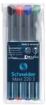 Schneider Maxx 220 S OHP Tűhegyű Alkoholos Marker - 0.4 mm, 4 Színben (112494)