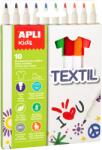 APLI Kids Textil 2, 9 mm TextilMarker - 10 db/ Csomag, Vegyes Színek