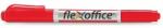 FlexOffice PM01 0.4/1.0mm Kétvégű Alkohos Marker - Piros